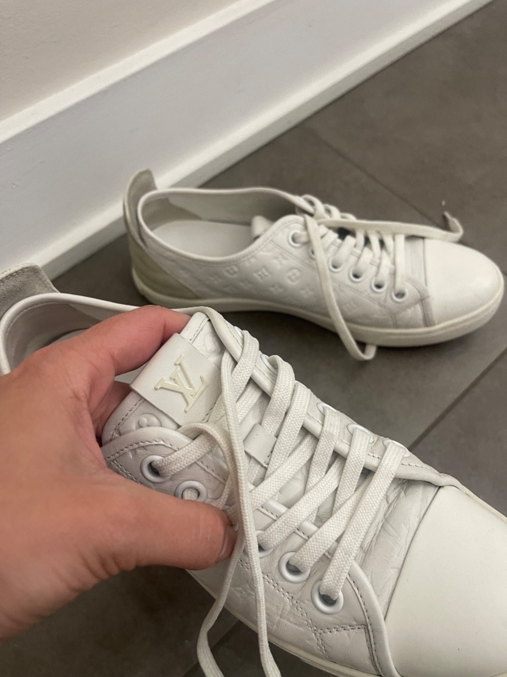 Leather Louis Vuitton sneakers size 38 - Picture 9 of 9